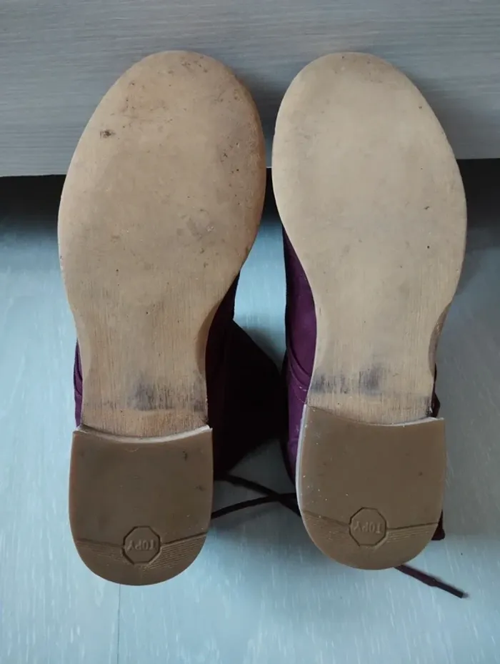 Bottines bordeaux - photo numéro 3