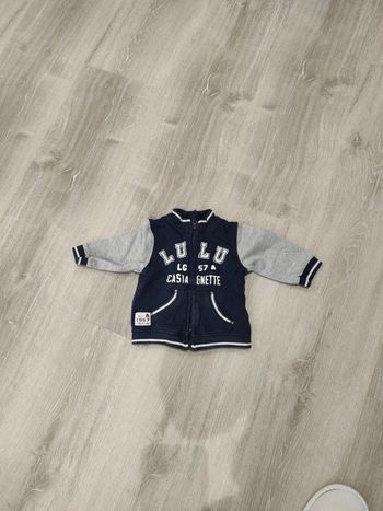 Gilet zippé Lulu castagnette 6 mois