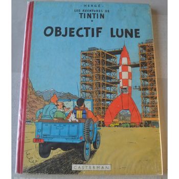 Tintin Objectif Lune B12 1955