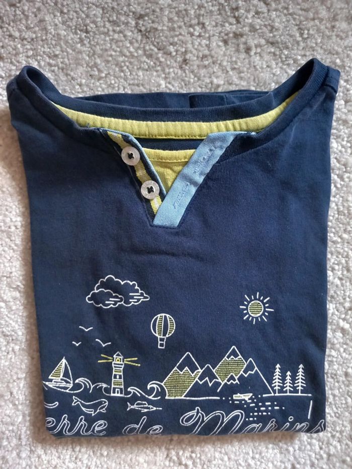 Lot de 2 t shirts manches longues 5 ans - photo numéro 2