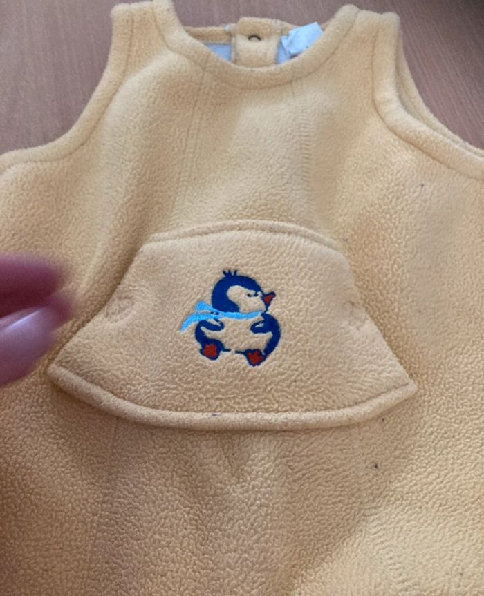 Salopette polaire jaune taille 9 mois ( tz - photo numéro 2