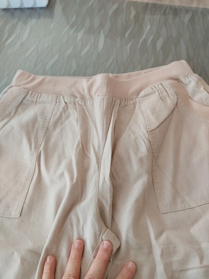Pantacourt beige taille 46 tbe - photo numéro 3