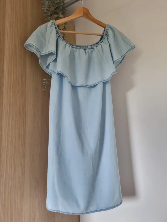 Robe bleu jean clair