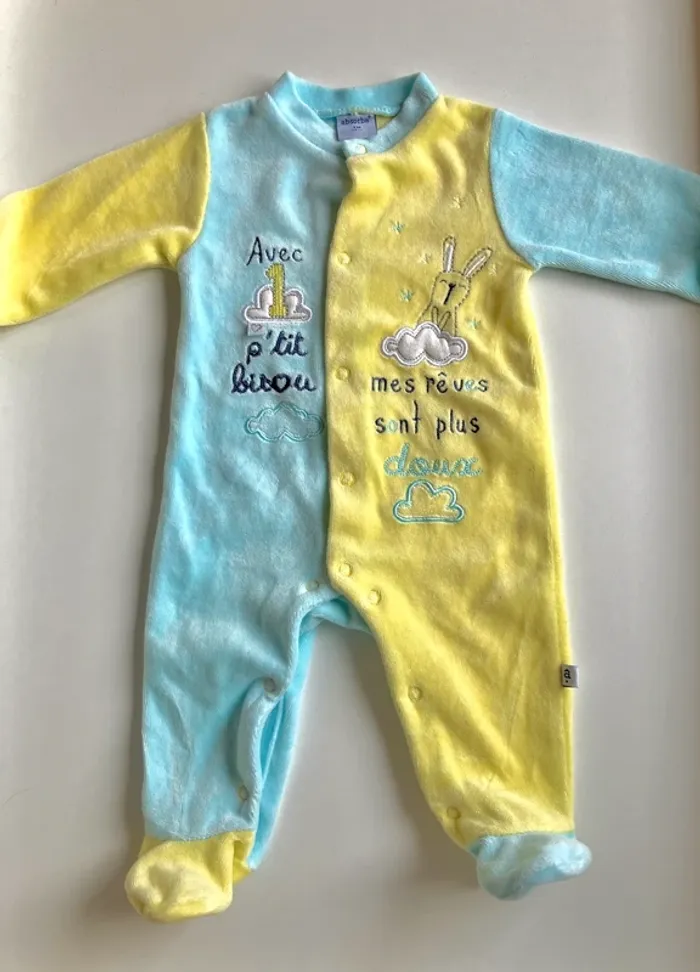 Lot de 2 grenouillères bébé - photo numéro 5