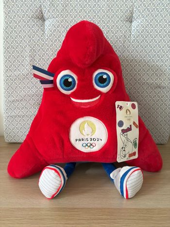 Peluche "La Phryge Olympique 35cm" JO Paris 2024 (Made In France)
