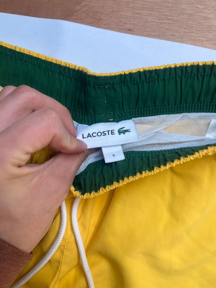 Short Lacoste Jaune S - photo numéro 2