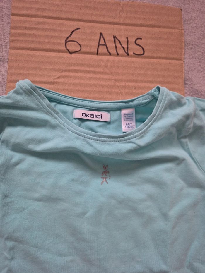 T-shirt fille 6 ans okaidi - photo numéro 5