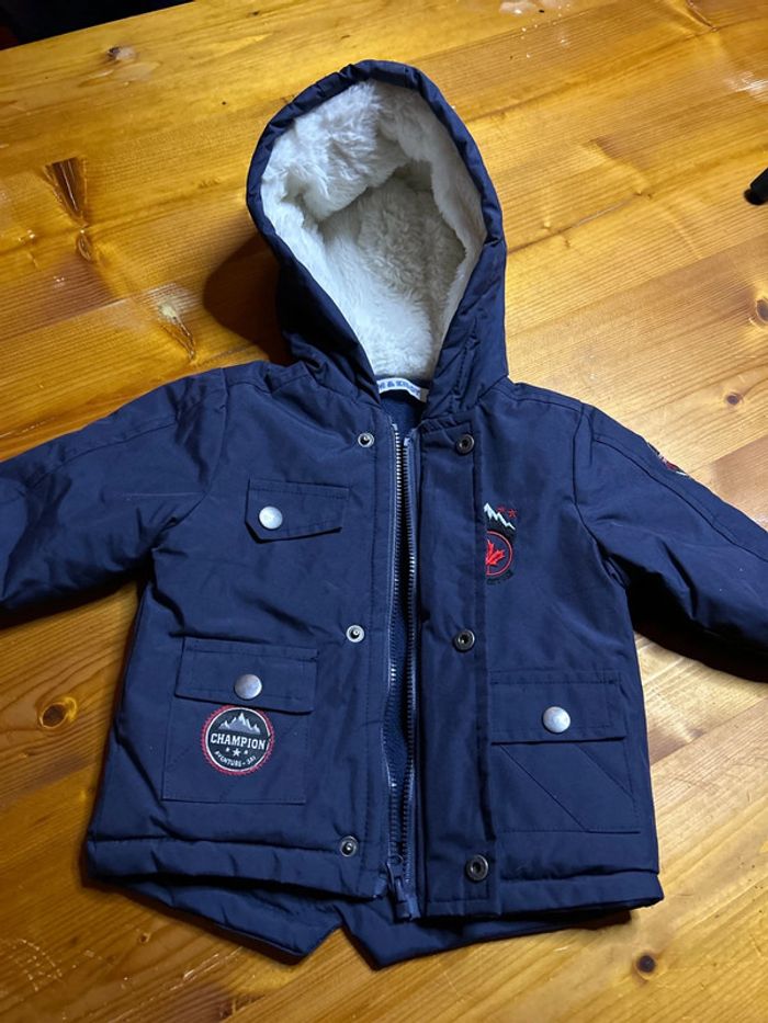 Parka Tom&kiddy 6M bleu marine - photo numéro 3