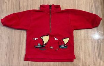 Pull babar rouge 6 mois 
