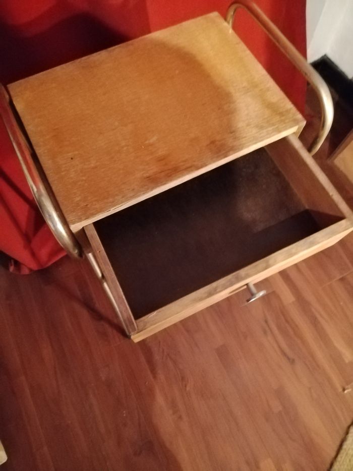 Table de chevet vintage de Jacques Hitier - photo numéro 4