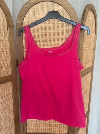 Débardeur rose fuchsia Damart taille 46/48