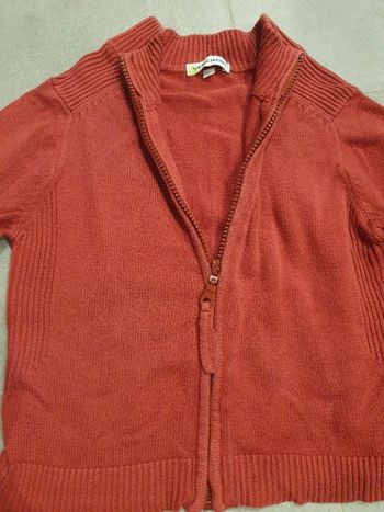 Gilet rouge à fermeture éclair Verchant