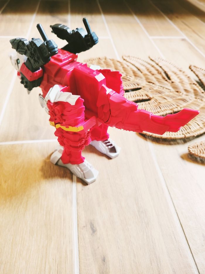 🙅Power rangers dino fury Zord Tyrannosaure rex Champion électronique avec sons et lumières - photo numéro 7