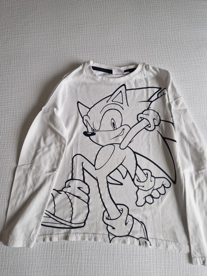 Tee-shirt manches longues Sonic 10 ans