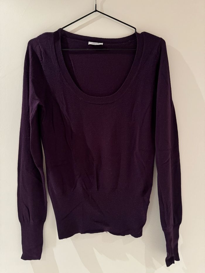 Pull col rond violet - Pimkie