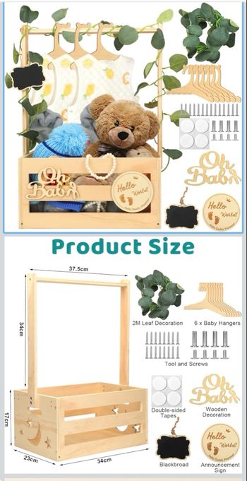 Panier cadeau DIY baby Shower 