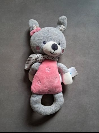 Hochet bébé fille rose neuf