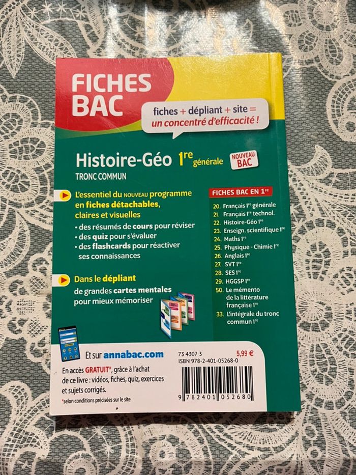 Fiches bac 1ere générale Histoire géo Tronc commun - photo numéro 2
