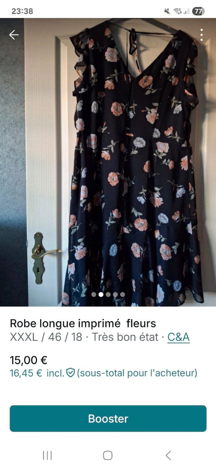 Robe mi longue imprimé - photo numéro 3