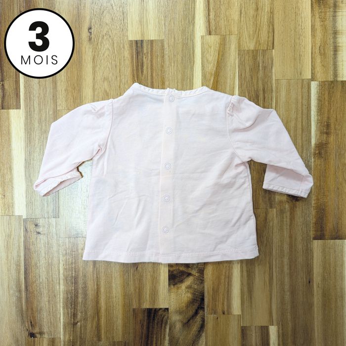 Lot 3 t-shirts manches longues - 3 mois - photo numéro 3