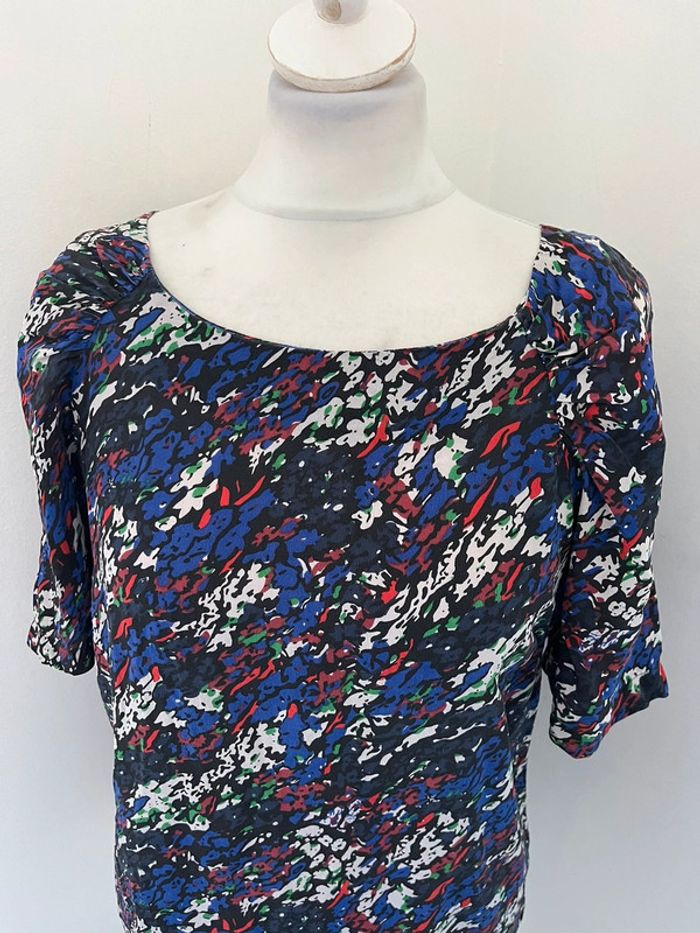 Blouse en soie à motifs Maje S - photo numéro 3