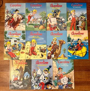 Lot de 11 livres Caroline Pierre Probst bd album vintage Hachette Jeunesse années 90