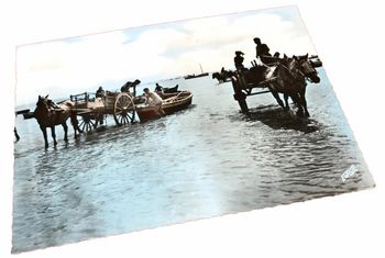 Carte postale ancienne  Châtelaillon (Charente-Maritime)  Retour des boucholeurs