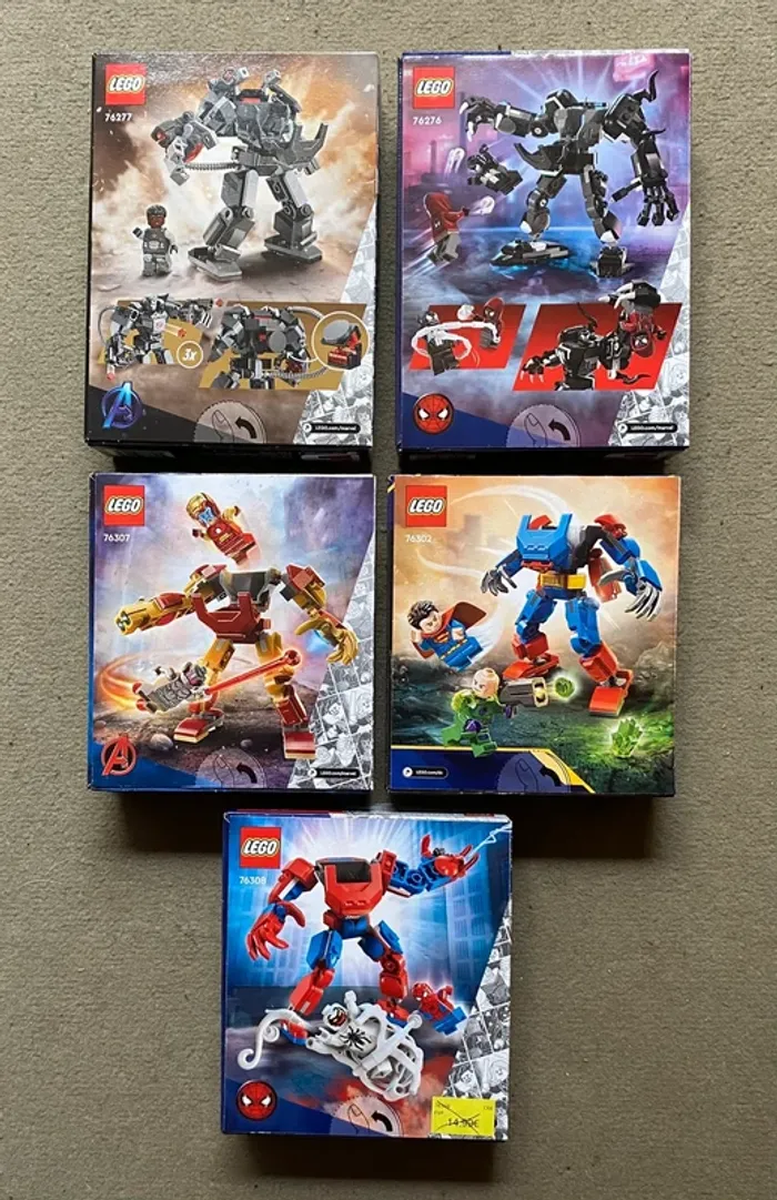 Lot X5 Lego Marvel - DC Comics 76276 + 76277 + 76302 + 76307 + 76308 NEUF - photo numéro 2