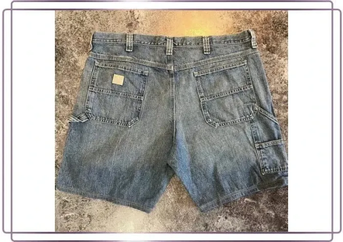 Short jean carpenter bleu homme Lee 40x30 Pantaloncini carpentiere uomo Zimmermannsshorts Herren - photo numéro 2