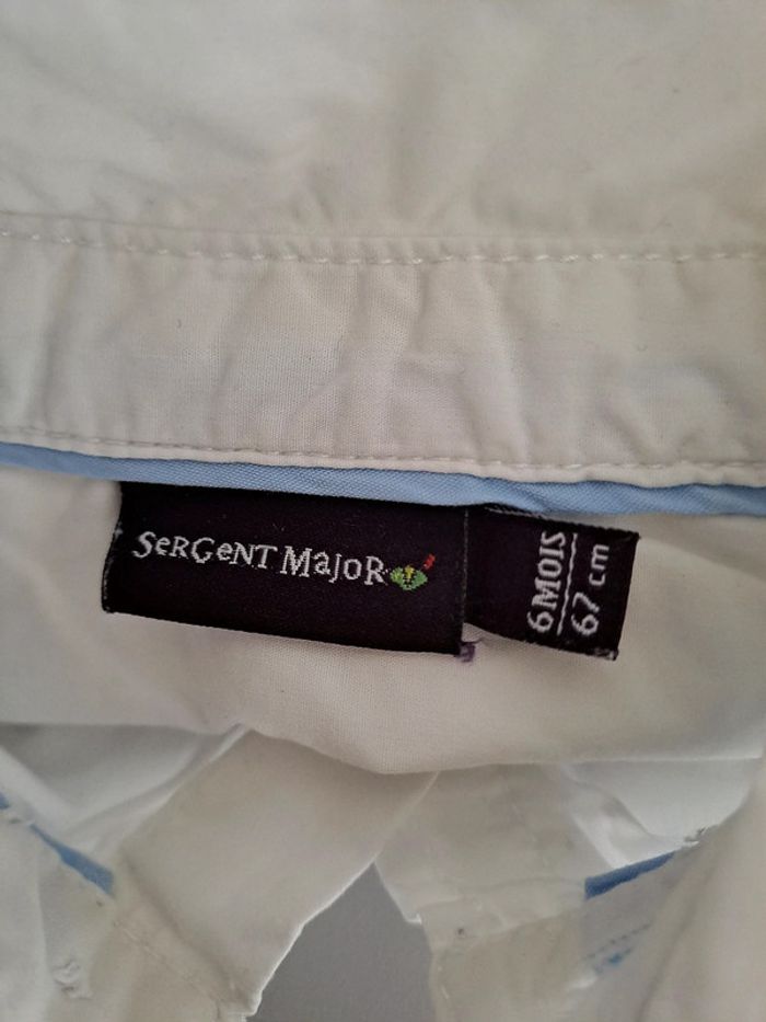 Chemise blanche sergent major 6 mois - photo numéro 5