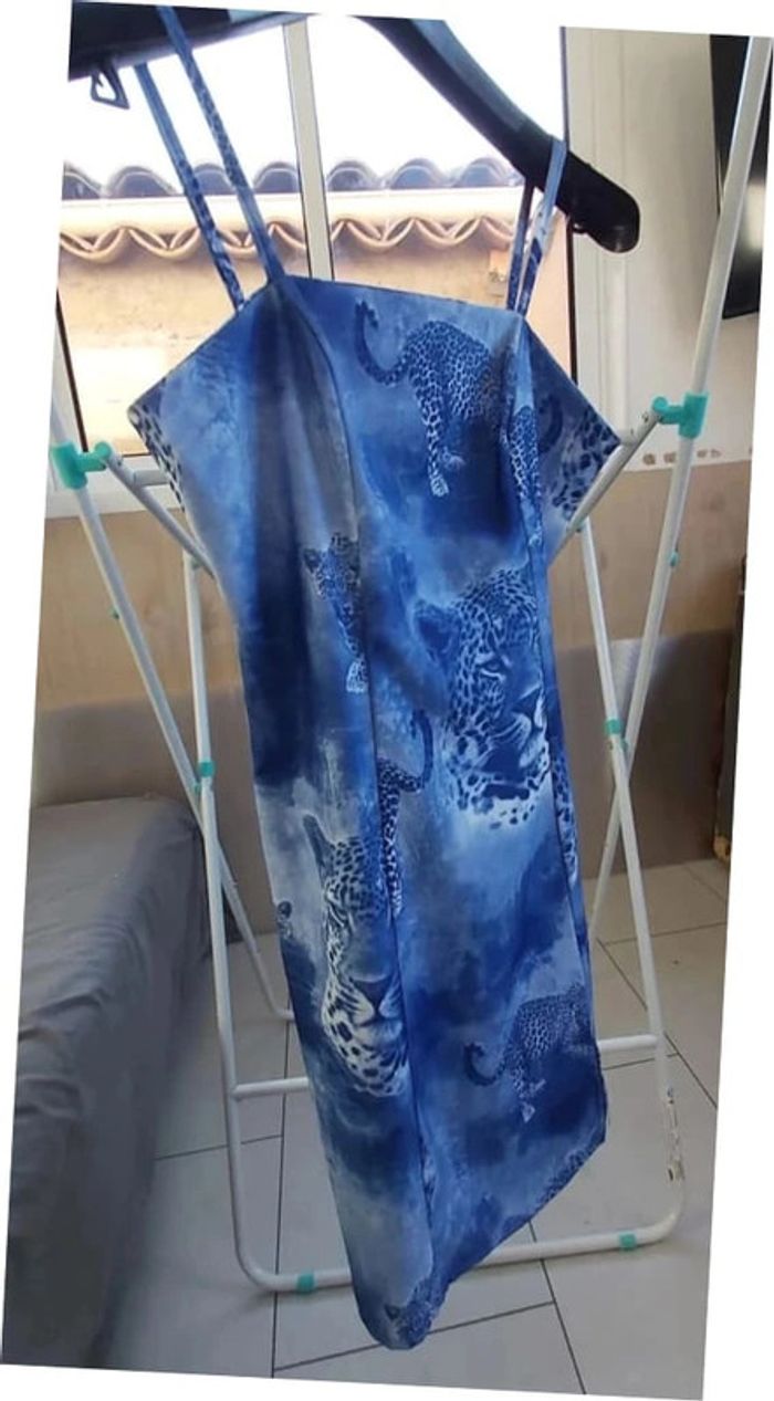 Robe Guépard bleue - photo numéro 2