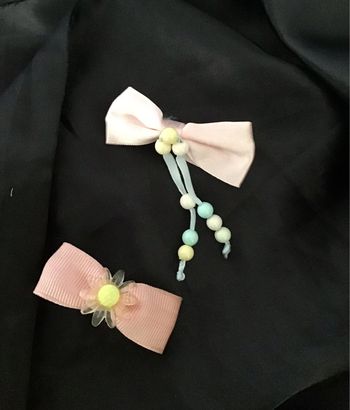 Jolies mini barrettes noeuds
