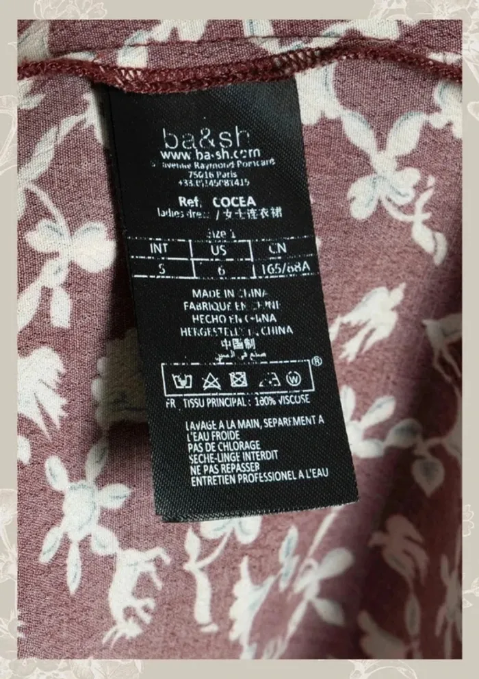Robe fleurie Ba&sh Taille S - photo numéro 6