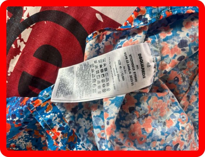 Chemise Dsquared fleuri Cannes taille 48 - photo numéro 8