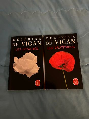 Lot de 2 livres de poche fiction contemporaine Delphine de Vigan