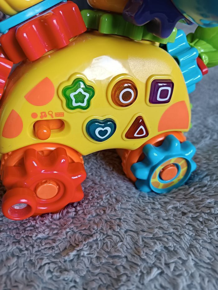 Jouet d’éveil – Girafe interactive avec engrenages - photo numéro 3