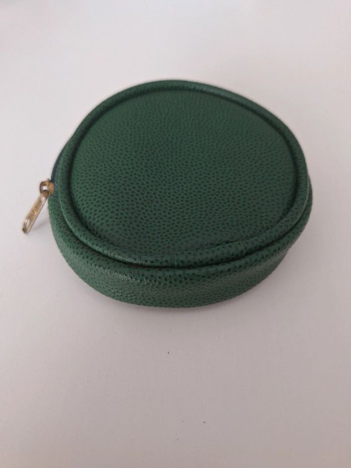Petit porte-monnaie rond vert Travel & Pleasure - photo numéro 6