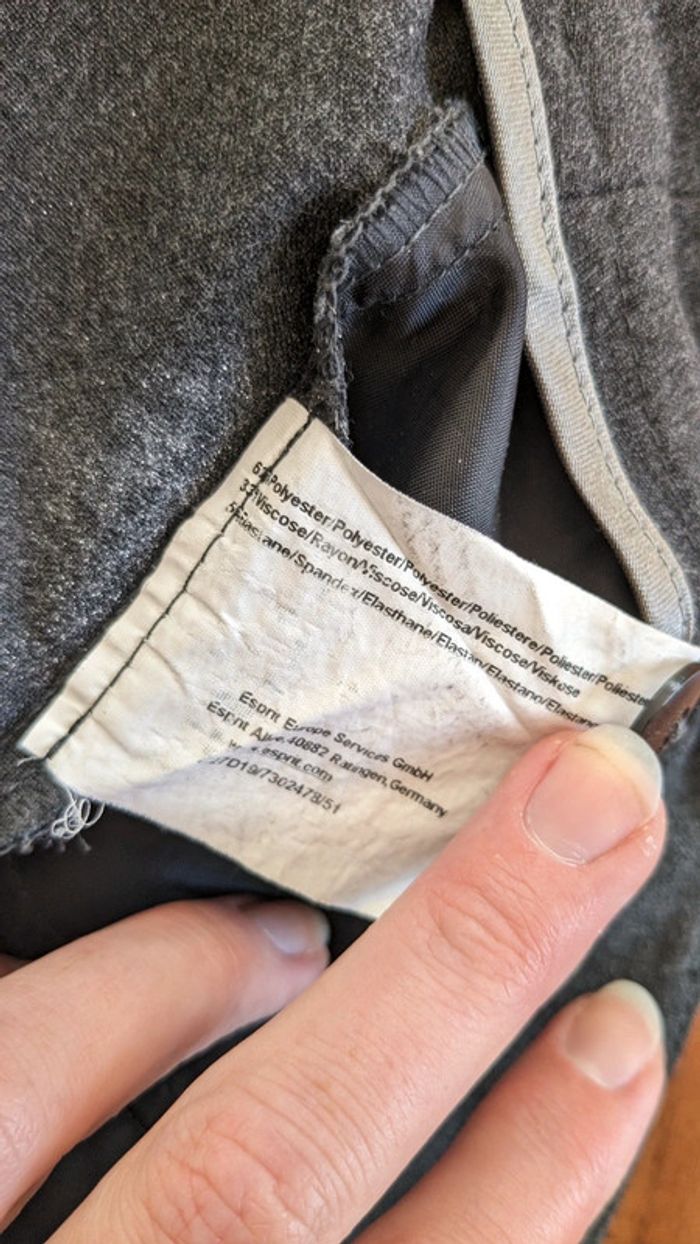 Pantalon droit gris anthracite T38 - photo numéro 4