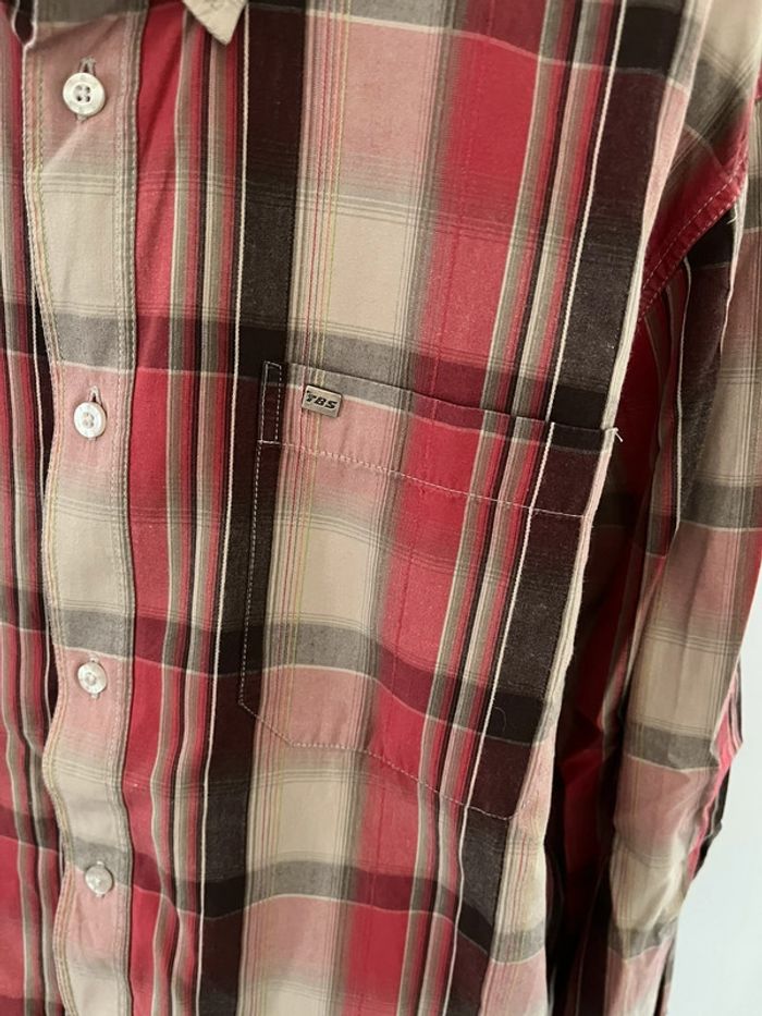 Chemise à carreaux manches longues TBS taille L - photo numéro 2