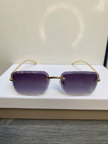 Lunettes de soleil dégradé gris verre Diamond cut