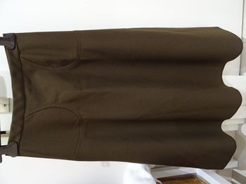 Jupe trapèze marron taille élastique taille 36 (réelle)