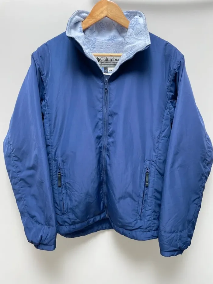 Blue Fleece Coat Columbia Womens Large