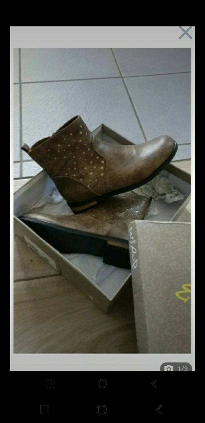 Bottines fille neuves 32