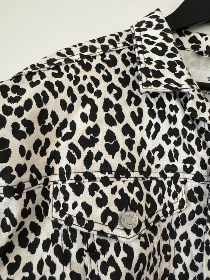 Veste Jean H&M Imprimé Léopard Taille XXS - photo numéro 8