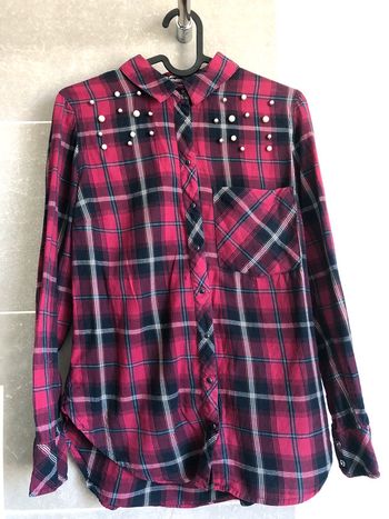 Chemise bûcheron avec perles