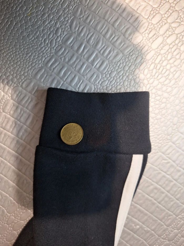Sweat à capuche zippé vintage adidas noir - taille 13/14 ans - photo numéro 9