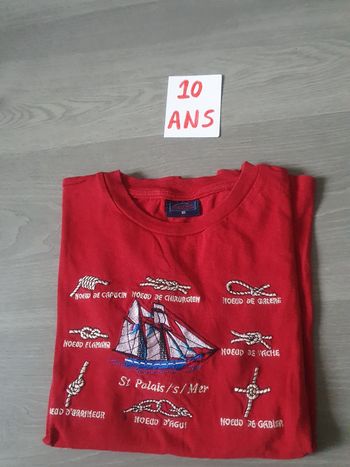 Maillot t-shirt 10ans garçon
