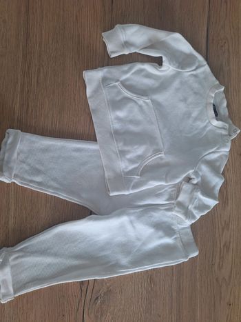 Ensemble kiabi 12 mois blanc