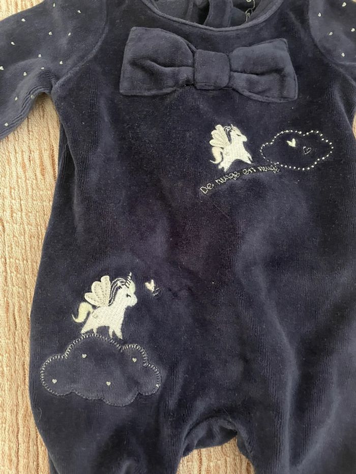 Pyjama velour 1 mois sergent major - photo numéro 2