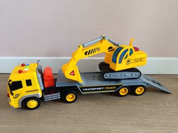 Jeu tractopelle et remorque